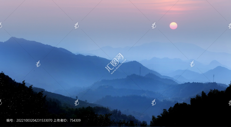 水墨山水风景画