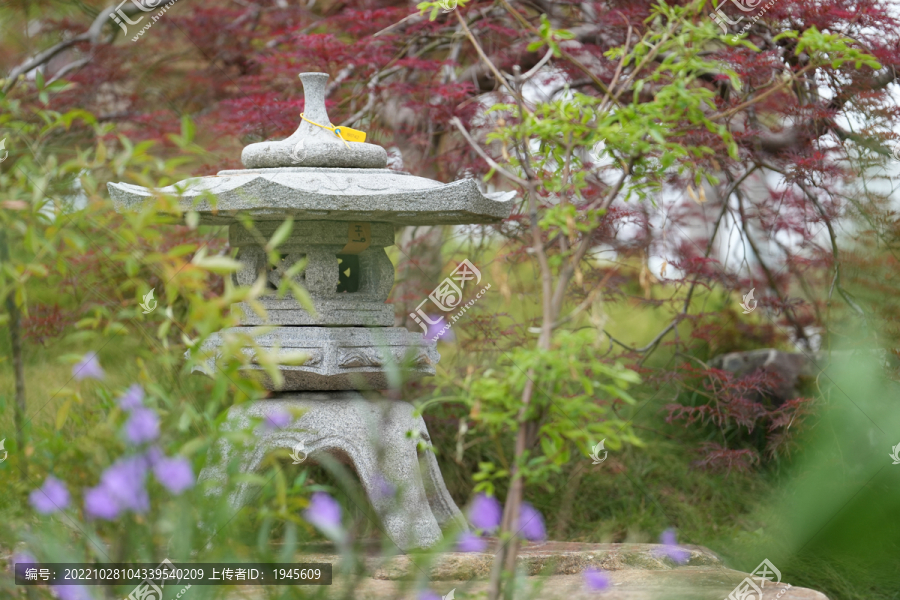 章作园艺日式庭院石灯笼素材