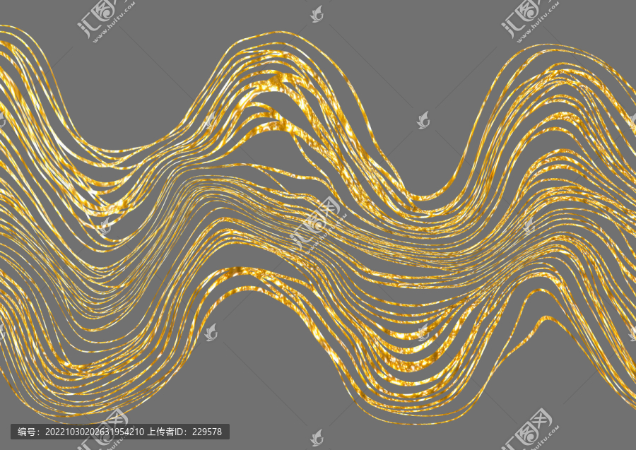 抽象金色线条