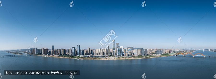 长沙北辰三角洲城市航拍全景图