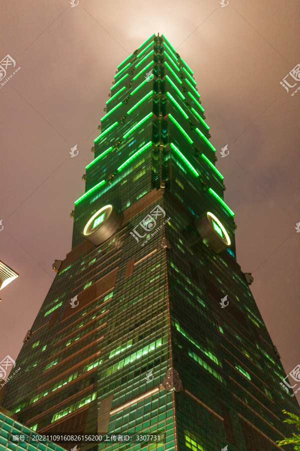 台湾101大楼夜景