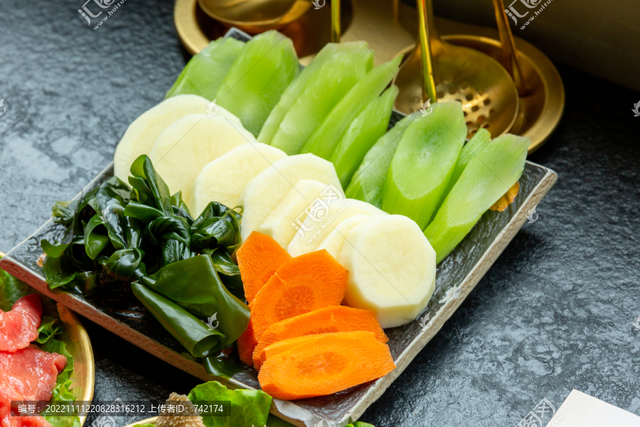 烤肉火锅涮菜美食蔬菜
