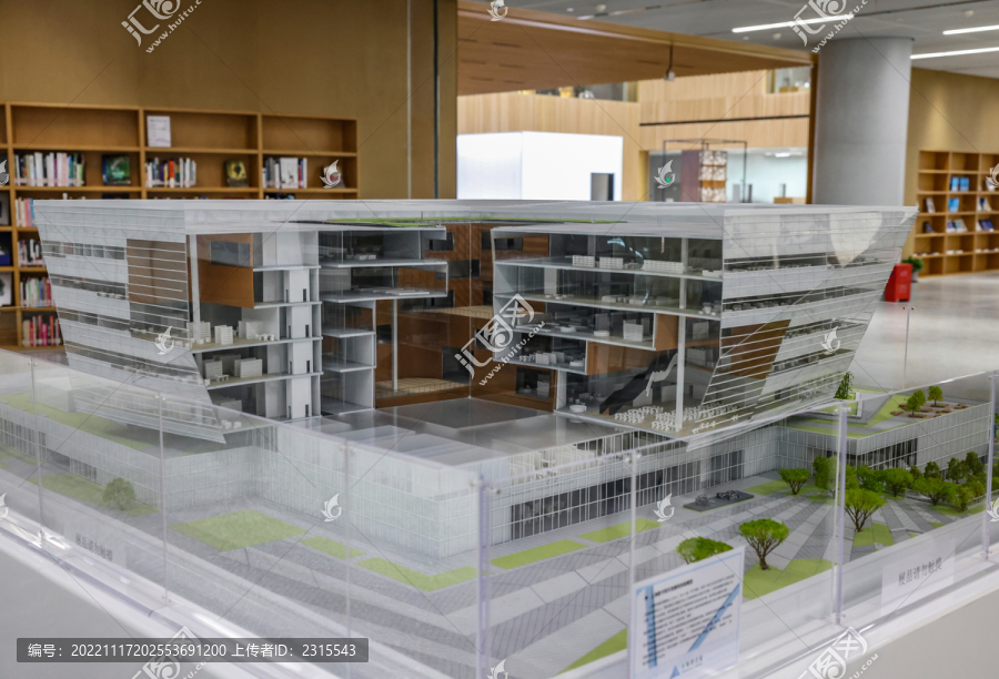 上海图书馆东馆模型