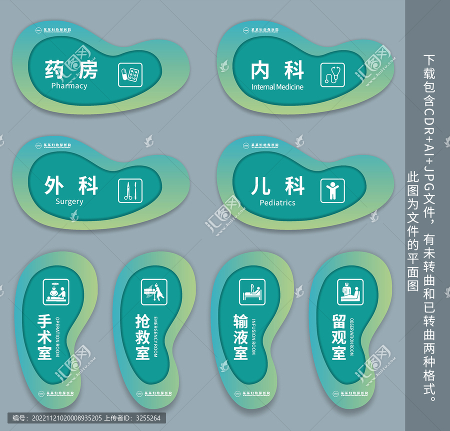 异形医院科室门牌