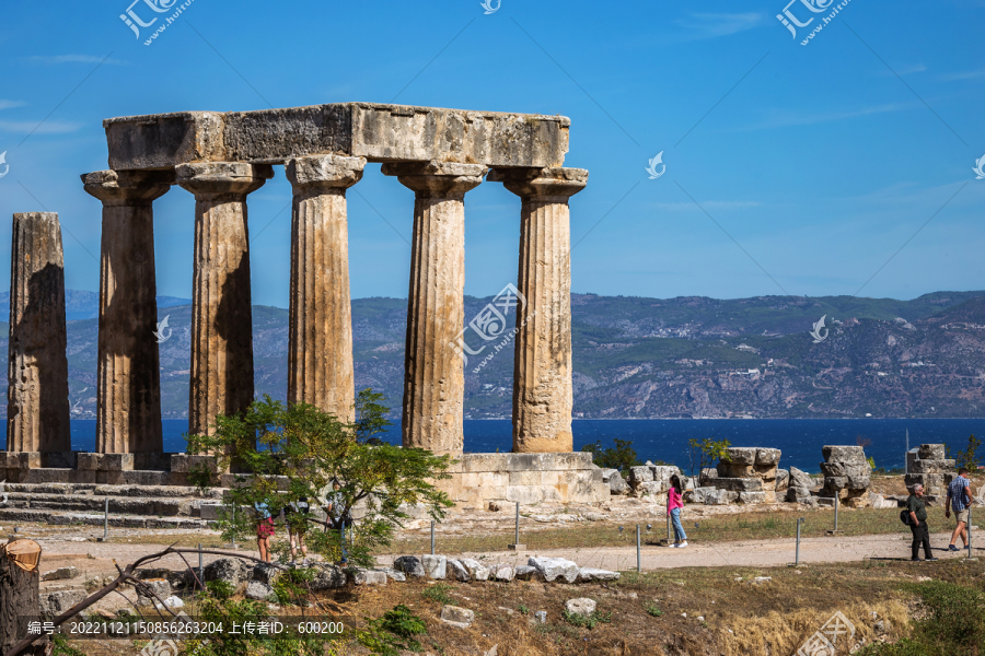 希腊伯古科林斯神庙遗迹