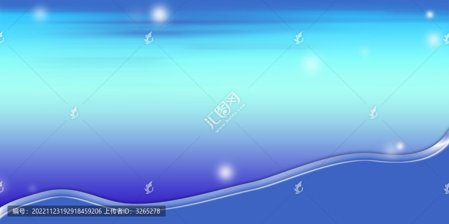 蓝色梦幻banner背景图