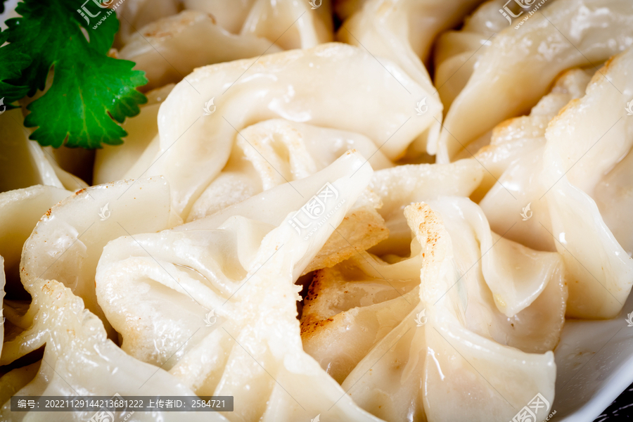 煎饺特写