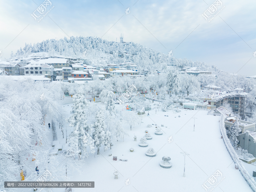 江西庐山风景区雪景风光