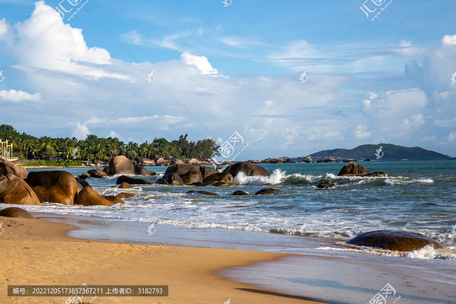 海南三亚天涯海角景区自然风光