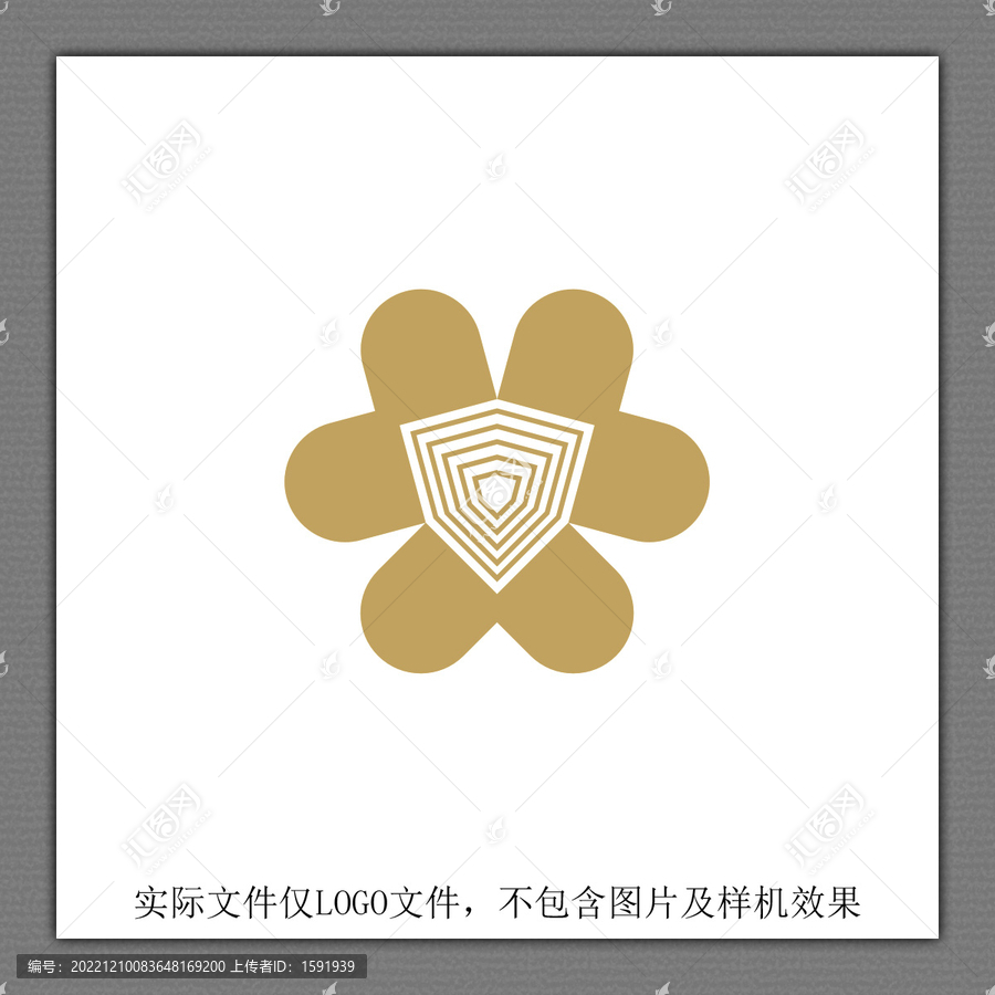 心形智能锁LOGO设计