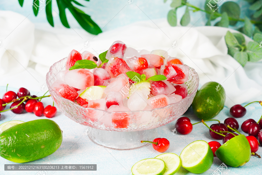 夏至冰块水果