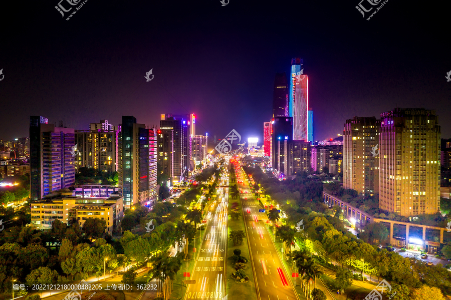 东莞市中心夜景