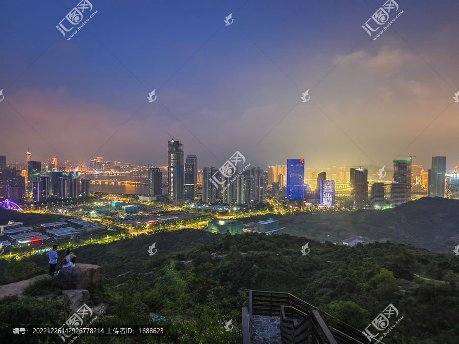 横琴澳门夜景