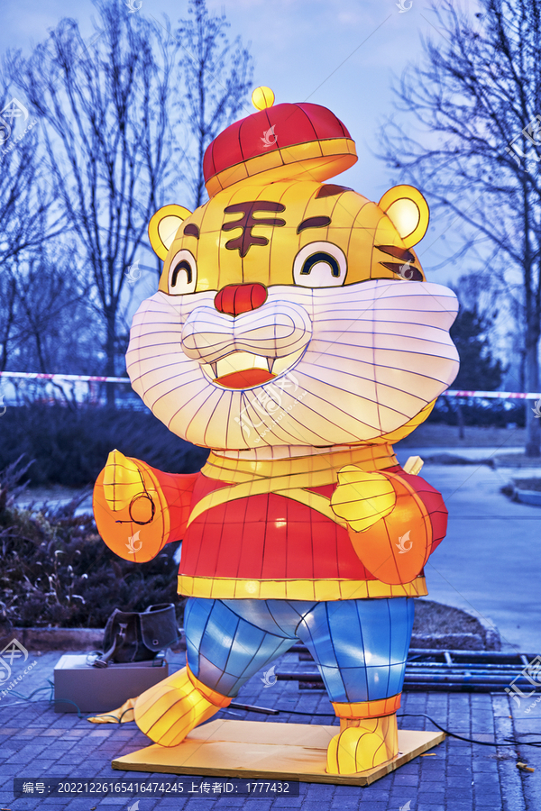 自贡花灯展示之老虎
