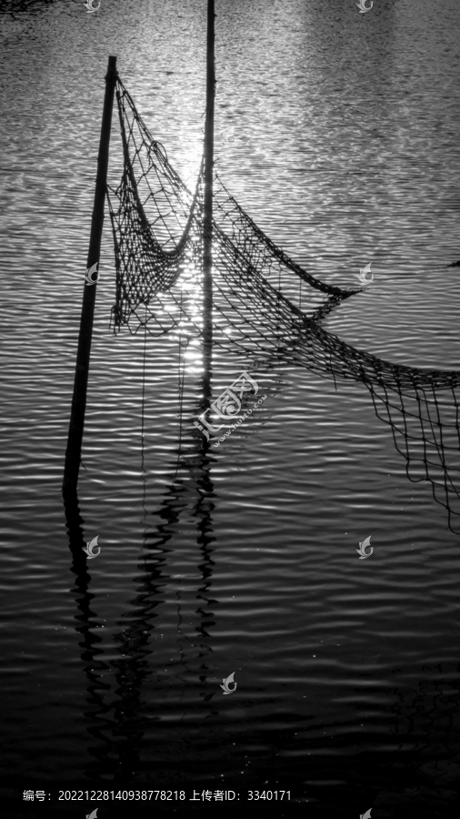 破旧的渔网