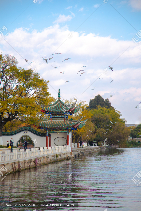 昆明大观公园建筑物图片