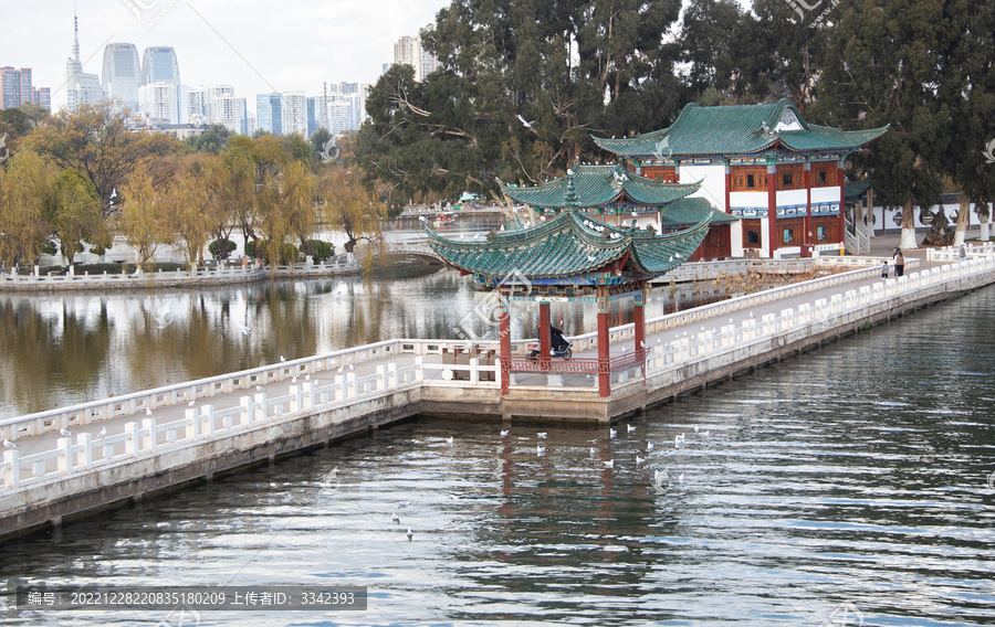 昆明大观公园建筑物图片