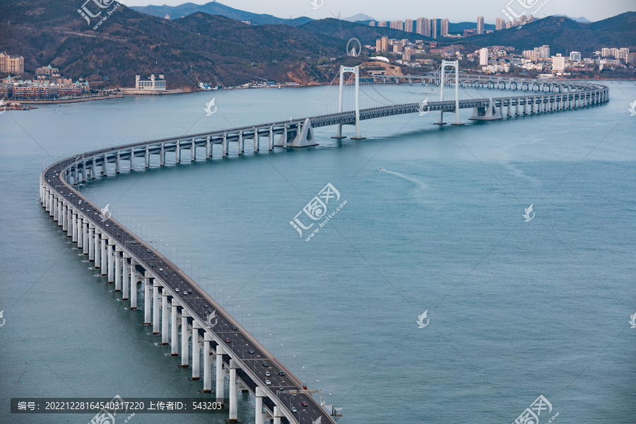 大连城市风光星海湾跨海大桥