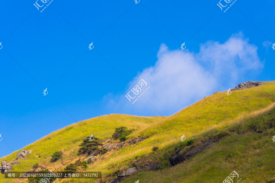 武功山地质公园初秋风光