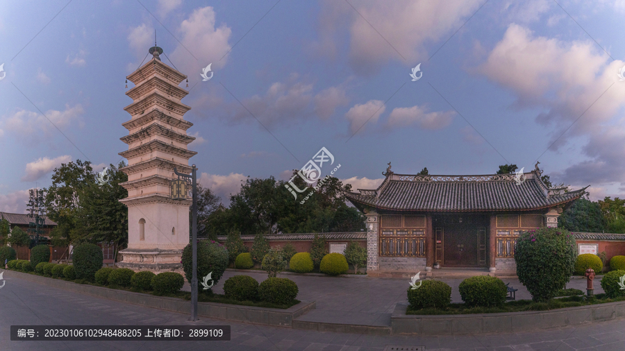 云南大理巍山古城昭觉寺古塔