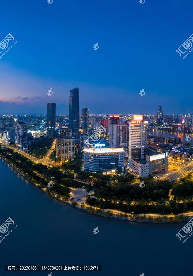 宁波三江口城市夜景