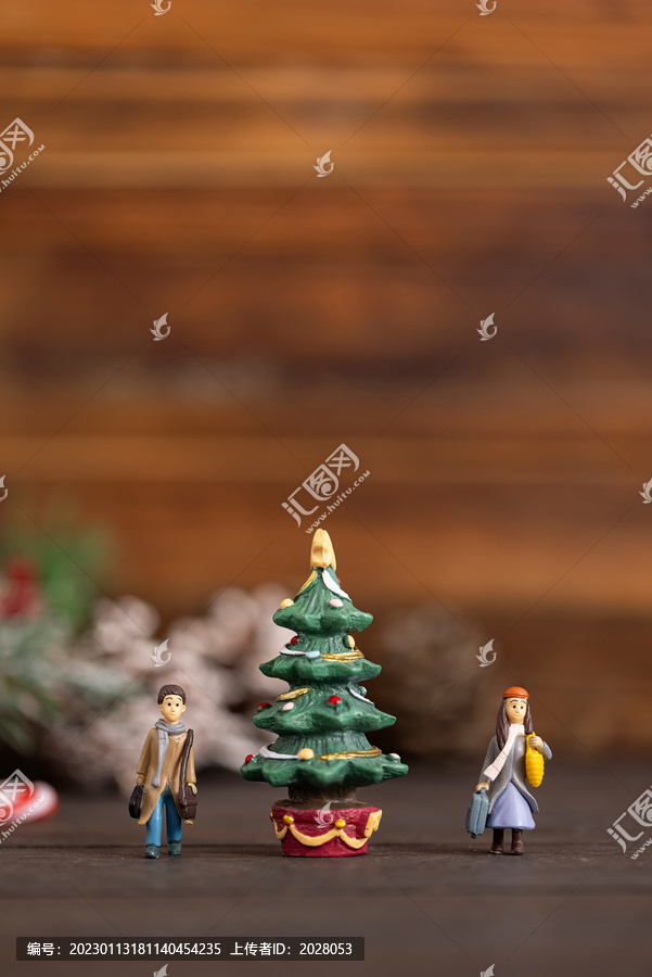 圣诞树创意圣诞节暗调海报