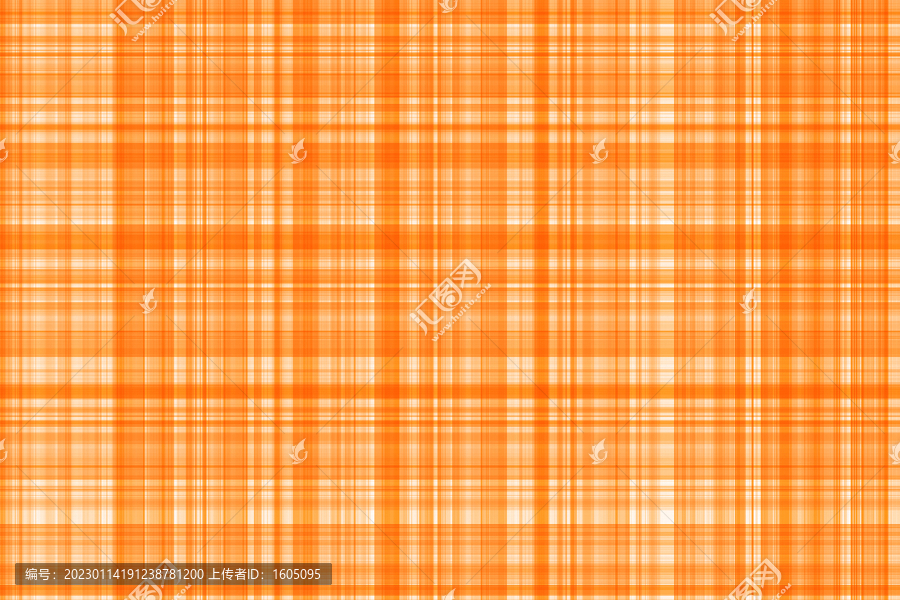 橙色格子布纹
