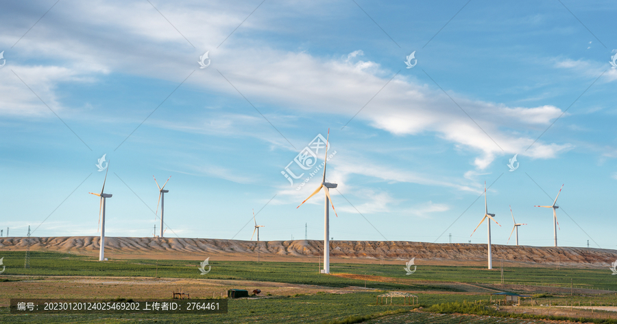 风力发电大风车