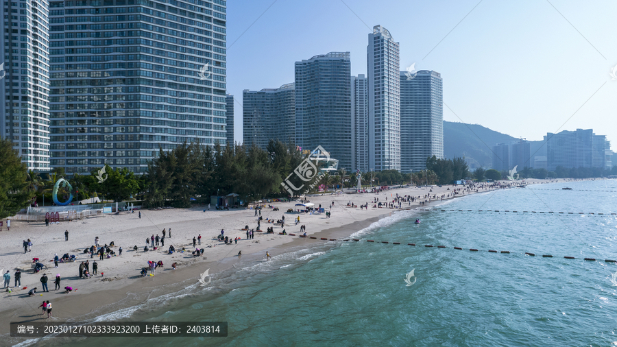 巽寮湾海滩节假日游客