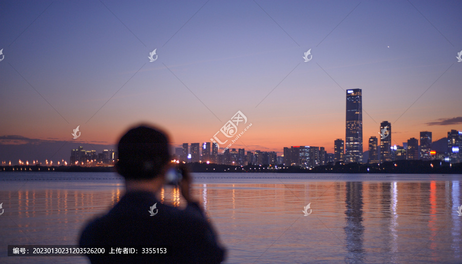 深圳湾日落