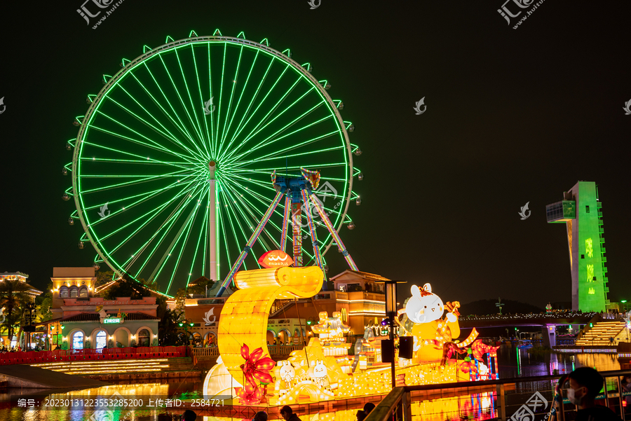 顺德欢乐海岸plus夜景