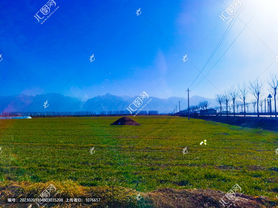 陕西尚沟生态农田风景