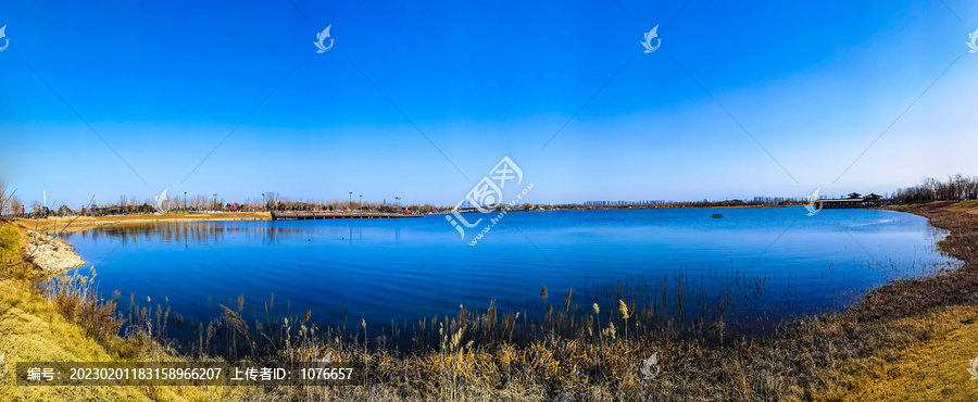 昆明池遗址公园全景大画幅