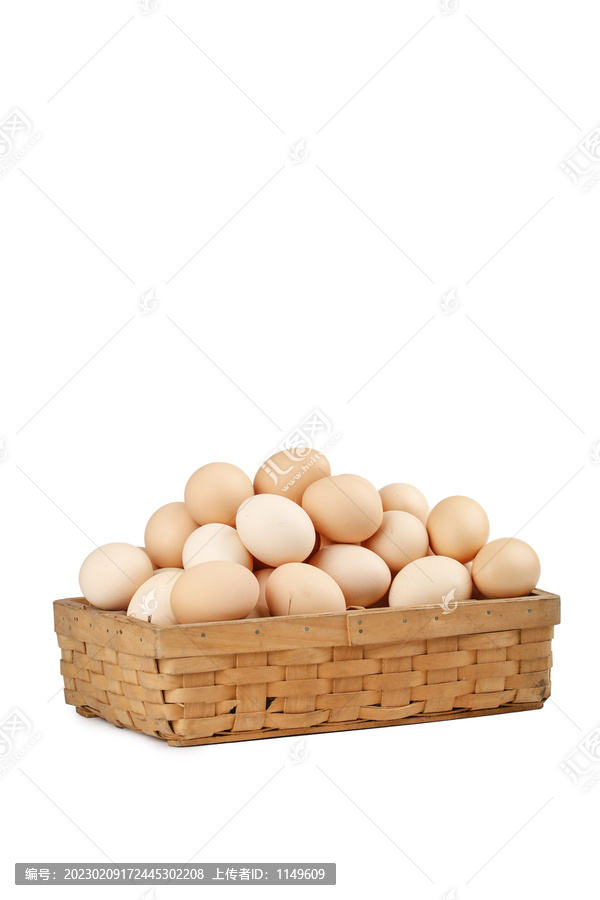 白底上的土鸡蛋