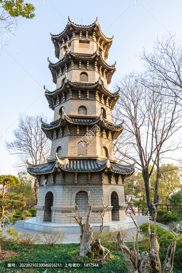 仿古砖塔