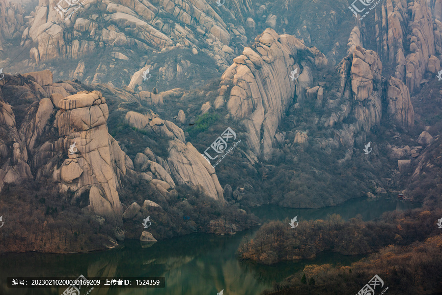 冬天的山石风景