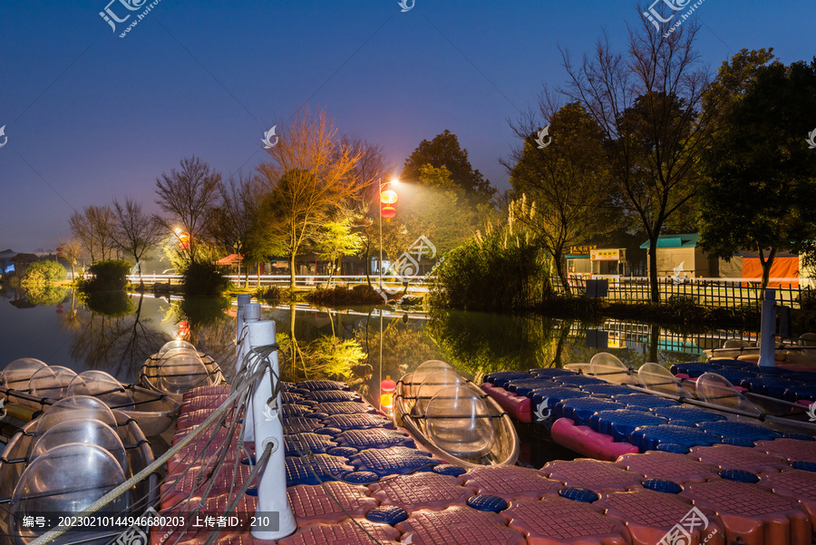 郫都区青杠树村夜景