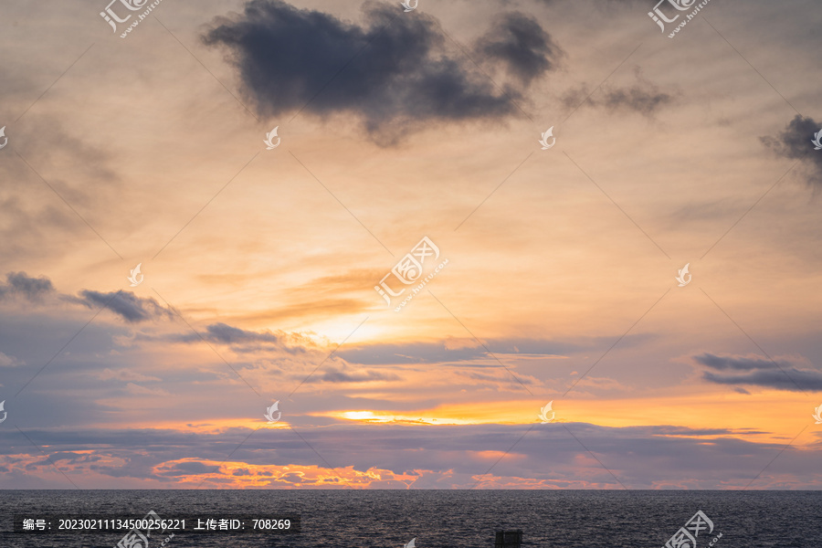 海上落日夕阳