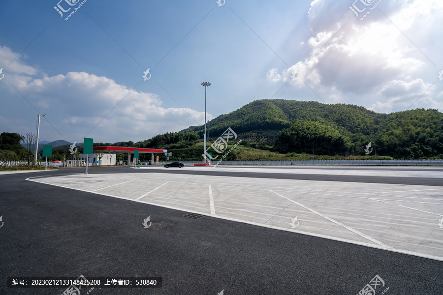 道路地面和城市景观