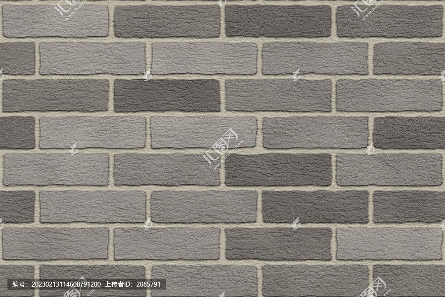 粗糙灰砖墙