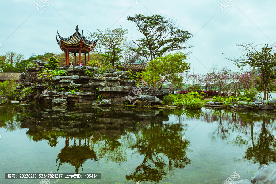 顺德顺峰山公园汀芷园清逸亭