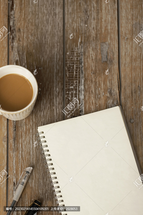 咖啡与笔记本学习办公