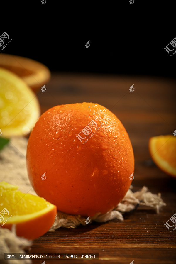 新鲜红橙