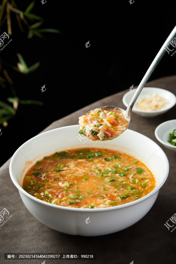 虾皮疙瘩汤