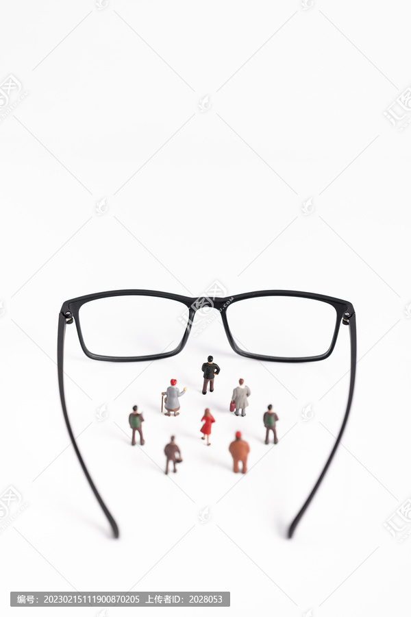 眼镜微缩创意保护实力图片