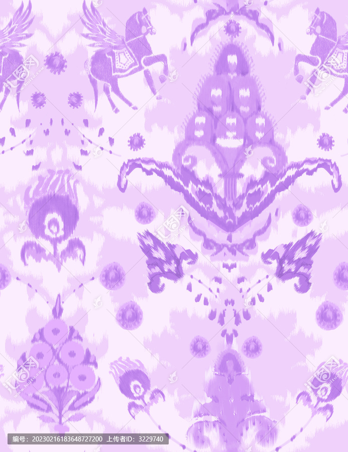 浅紫底花