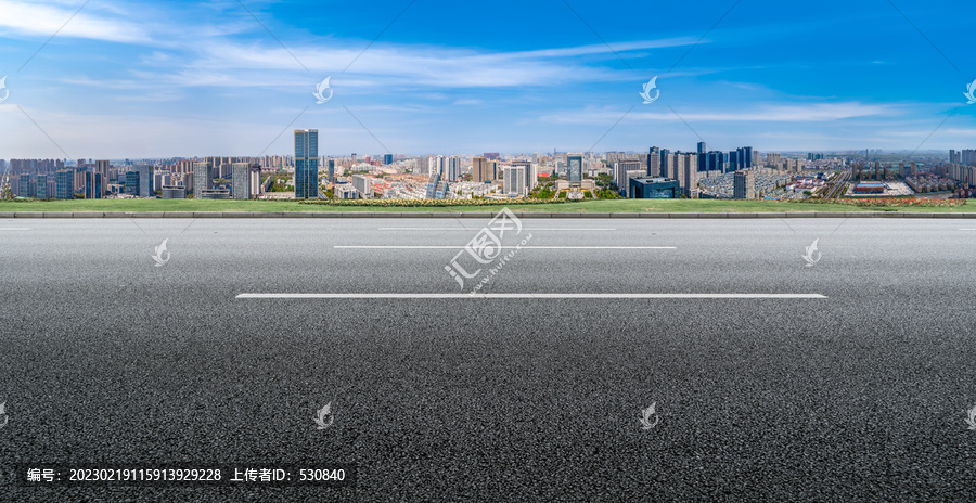 道路素材和城市景观