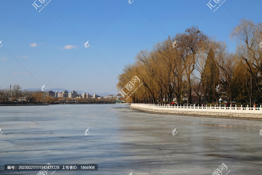 北京什刹海冬季景色