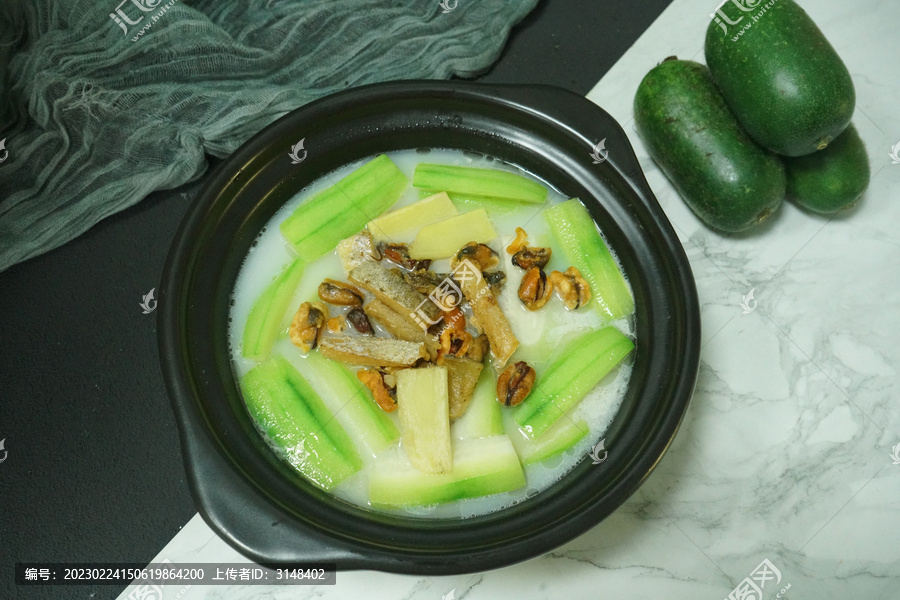 淡菜仔柴鱼煲节瓜