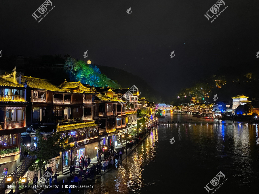 湘西凤凰古城夜景